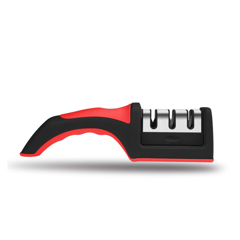 Red & Black Manual Knife Sharpener, For Garage/Workshop, Size: New