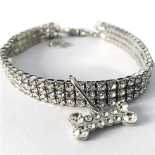 Load image into Gallery viewer, Bling Crystal Dog Collar Diamond for Pet Little Dogs Supplies S/M/L