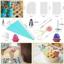 Load image into Gallery viewer, VIPorama Cake Decorating Supplies Kit 285pcs Set with Baking supplies - Cake Turntable stand Icing Spatulas 54 Piping Icing Tips &amp; Bags 4 Russian Tips Cupcake Decorating Kit