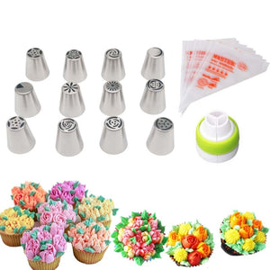 Russian Piping Tips GENUINE Cake Decorating Supplies 23pc/Set