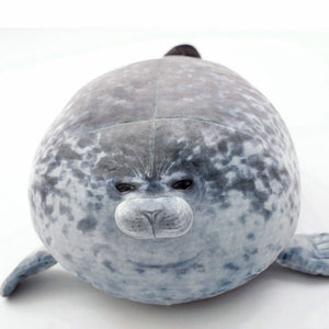 Fluffy Plush Seal Pillow