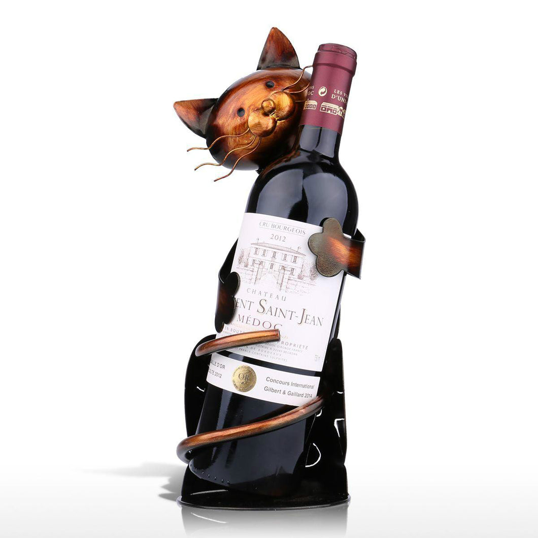 Cat Shape Wine Rack Holder